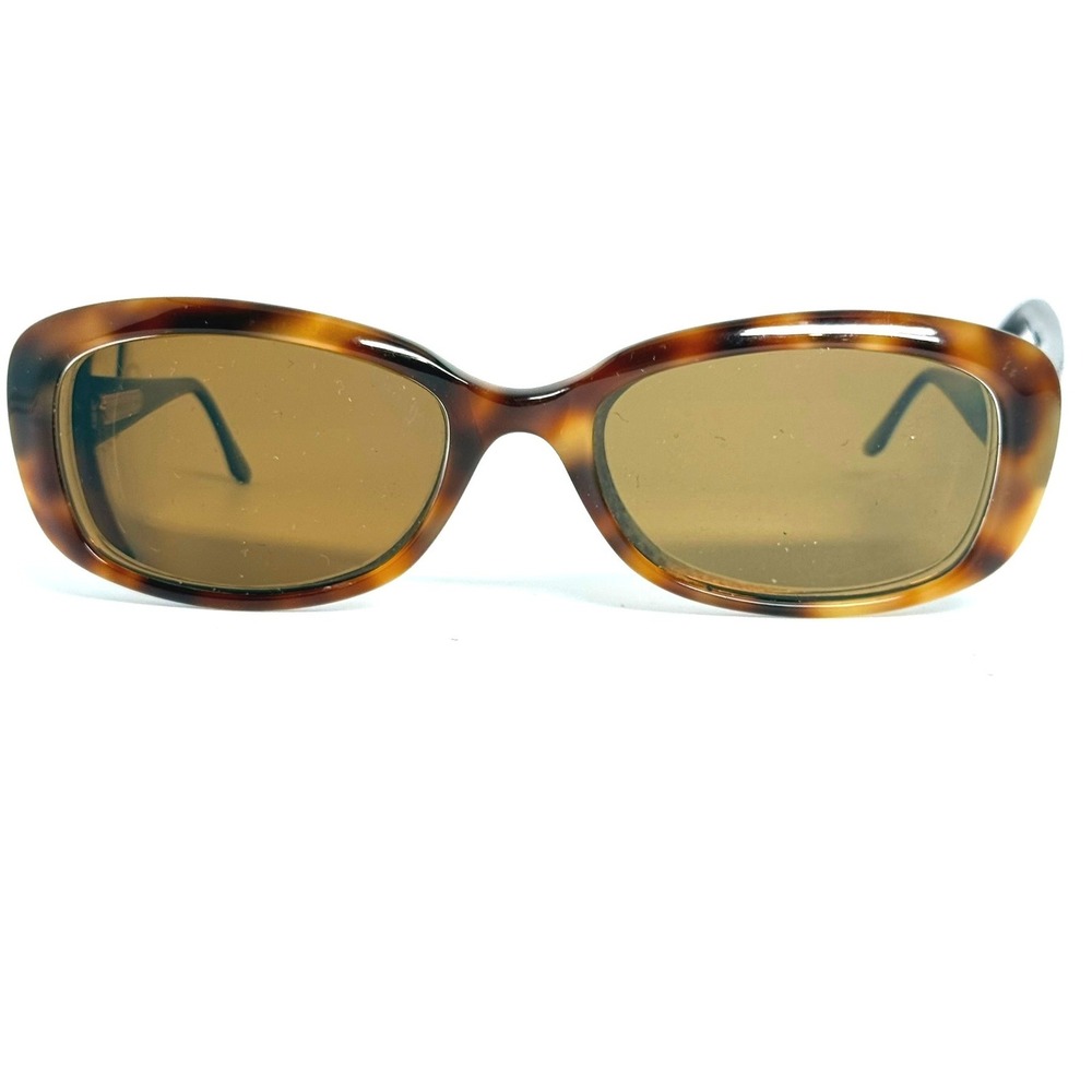 Dana Buchman Dallas MT Tortoise Shell Oval Sunglasses Brown Lens Snakeskin Arms
